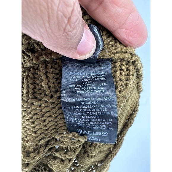 A by Anthropologie Crochet Sheer Sleeveless V-Neck Vest - Picture 6 of 9